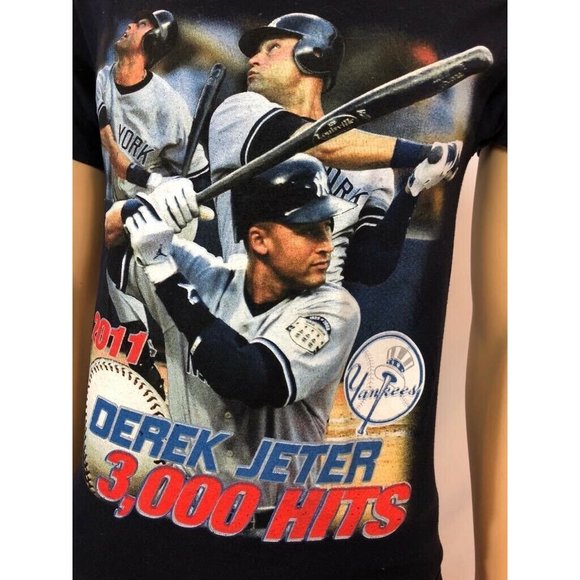Hanes Men’s Shirt Classic Baseball Blue Crew Neck Short Sleeve Cotton S - Picture 4 of 10